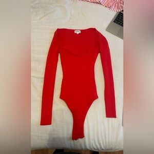 Superdown Ribbed Bodysuit